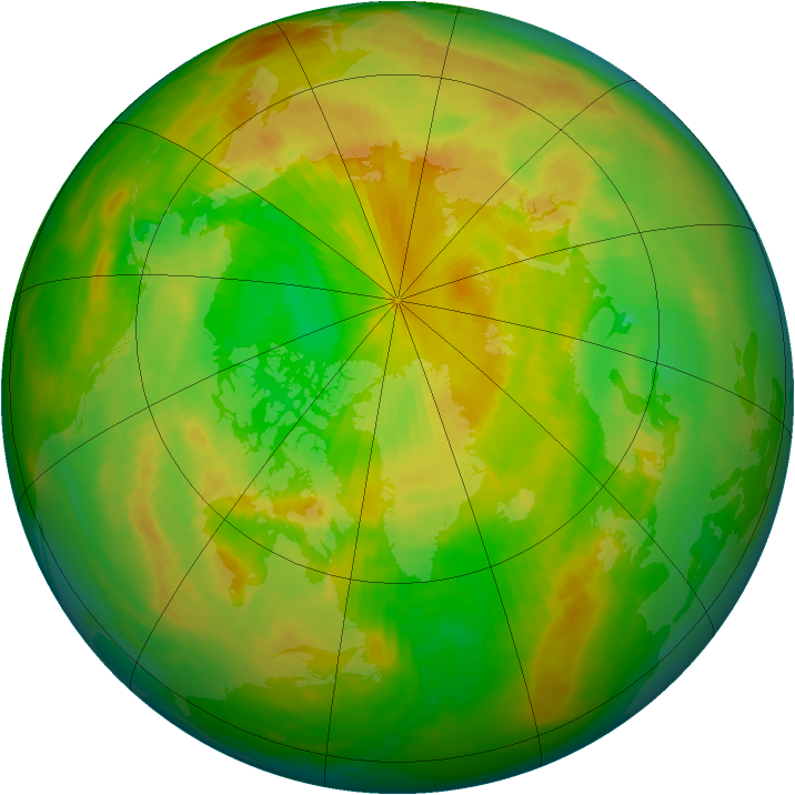 Arctic ozone map for 03 June 1983